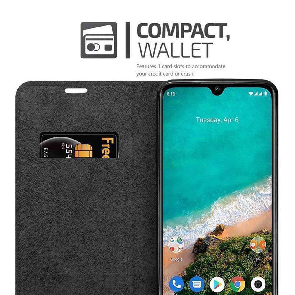 Cadorabo Hülle für Xiaomi Mi A3 Schutz Hülle in Braun Handyhülle Etui Case Cover Magnetverschluss