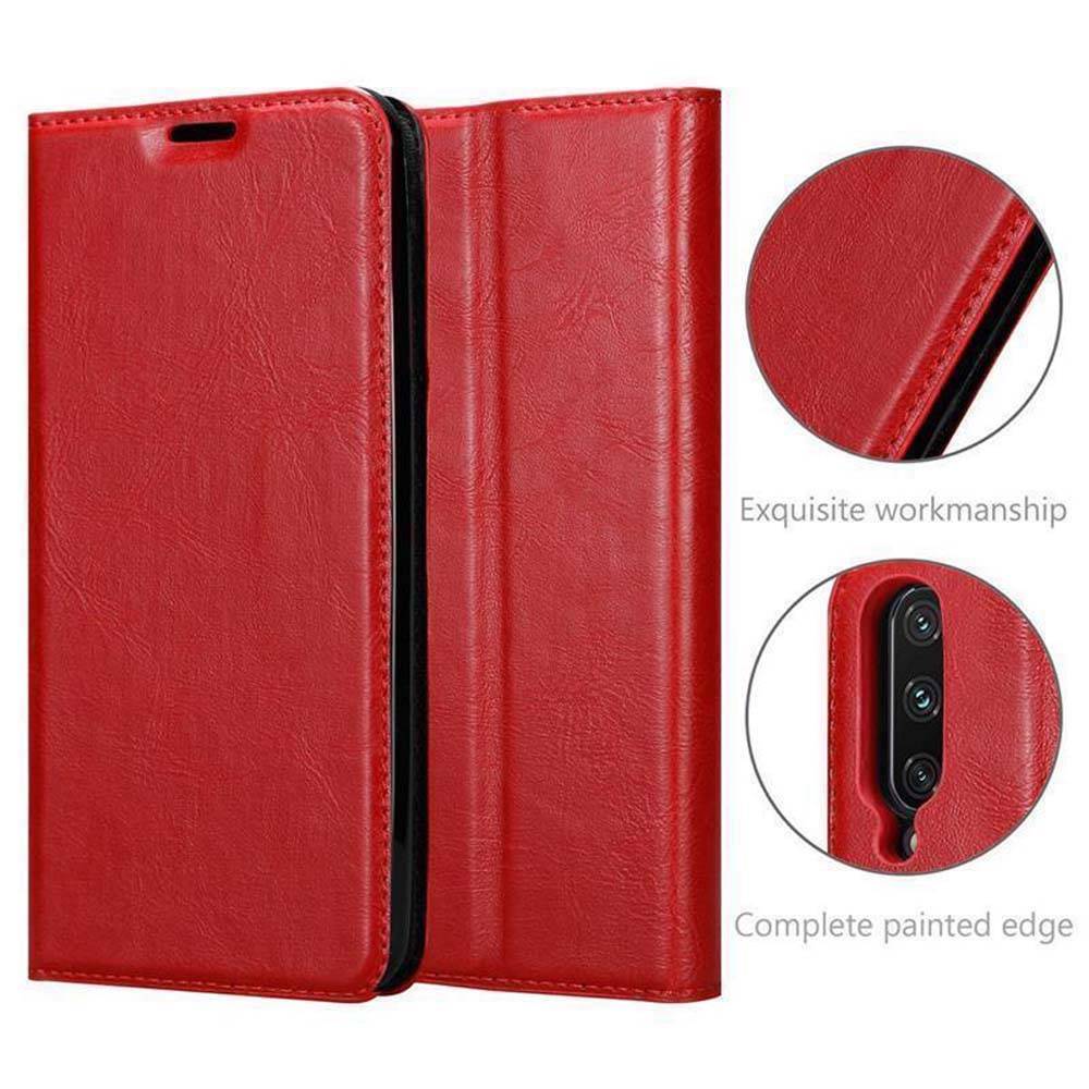Cadorabo Hülle für Xiaomi Mi CC9 Schutz Hülle in Rot Handyhülle Etui Case Cover Magnetverschluss