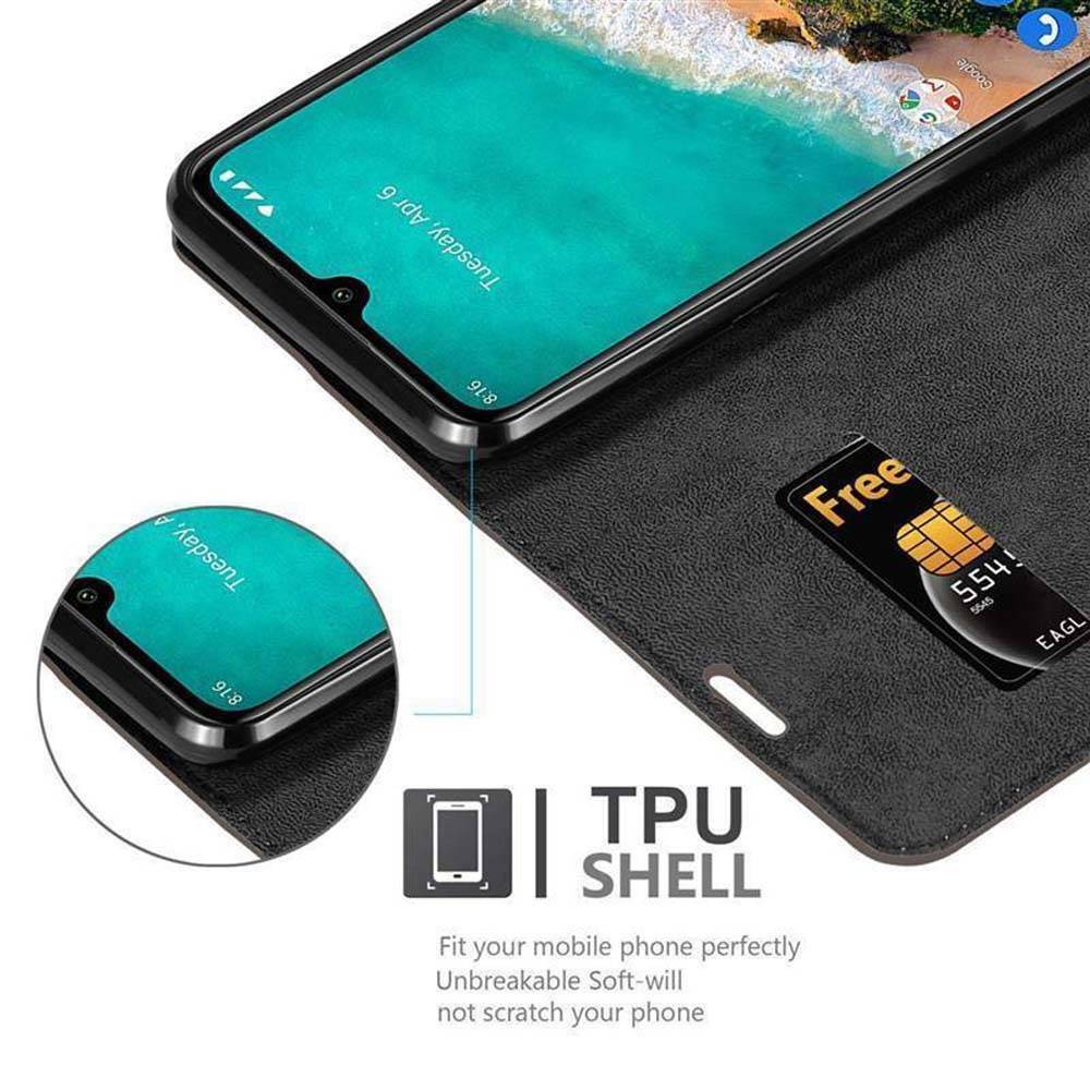 Cadorabo Hülle für Xiaomi Mi CC9 Schutz Hülle in Braun Handyhülle Etui Case Cover Magnetverschluss