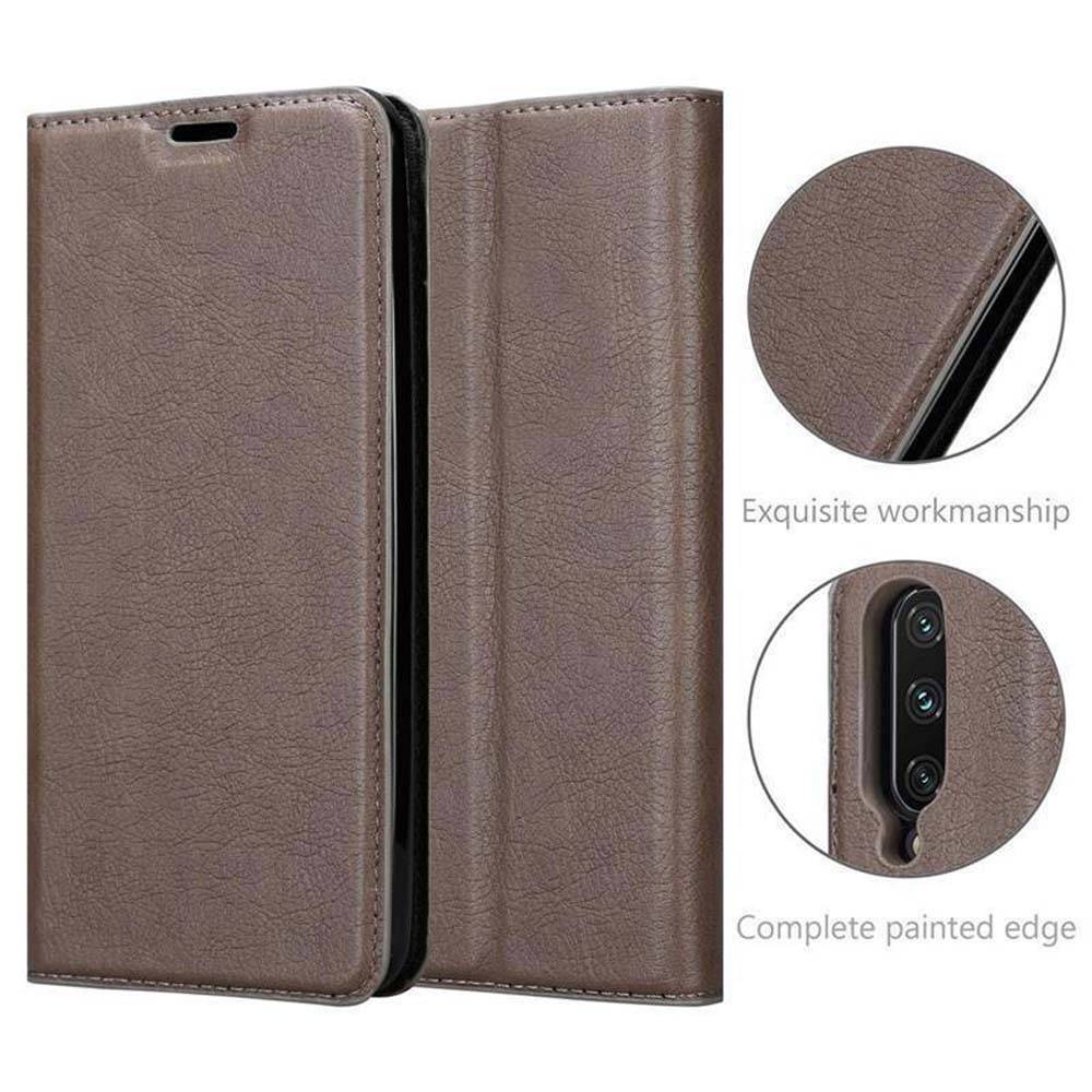 Cadorabo Hülle für Xiaomi Mi CC9 Schutz Hülle in Braun Handyhülle Etui Case Cover Magnetverschluss