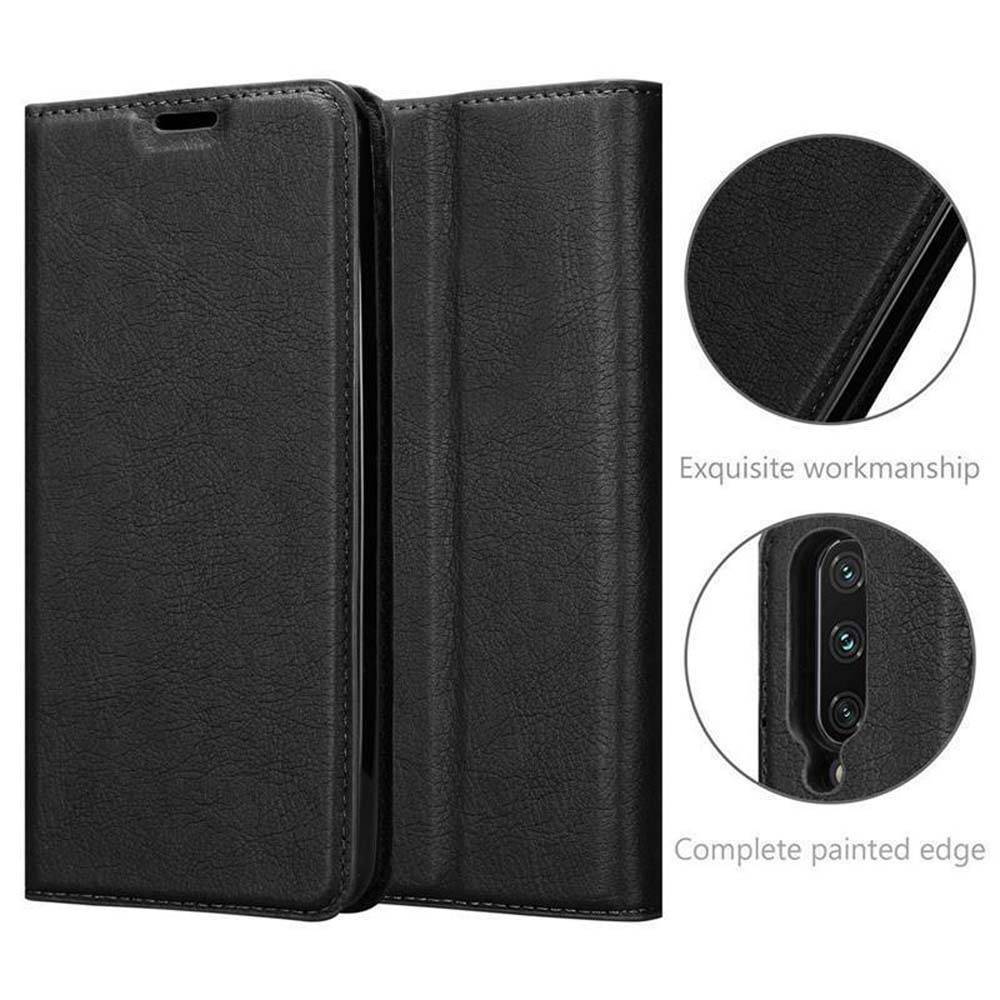 Cadorabo Hülle für Xiaomi Mi CC9 Schutz Hülle in Schwarz Handyhülle Etui Case Cover Magnetverschluss