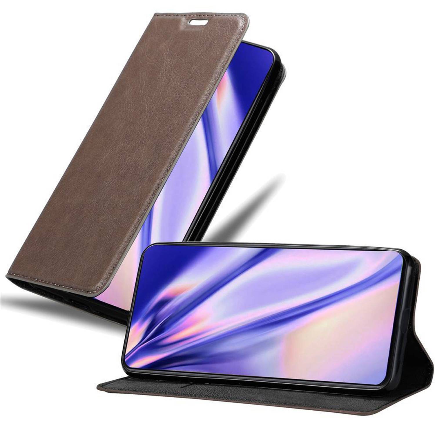 Cadorabo Hülle für Xiaomi Mi MIX 3 Schutz Hülle in Braun Handyhülle Etui Case Cover Magnetverschluss
