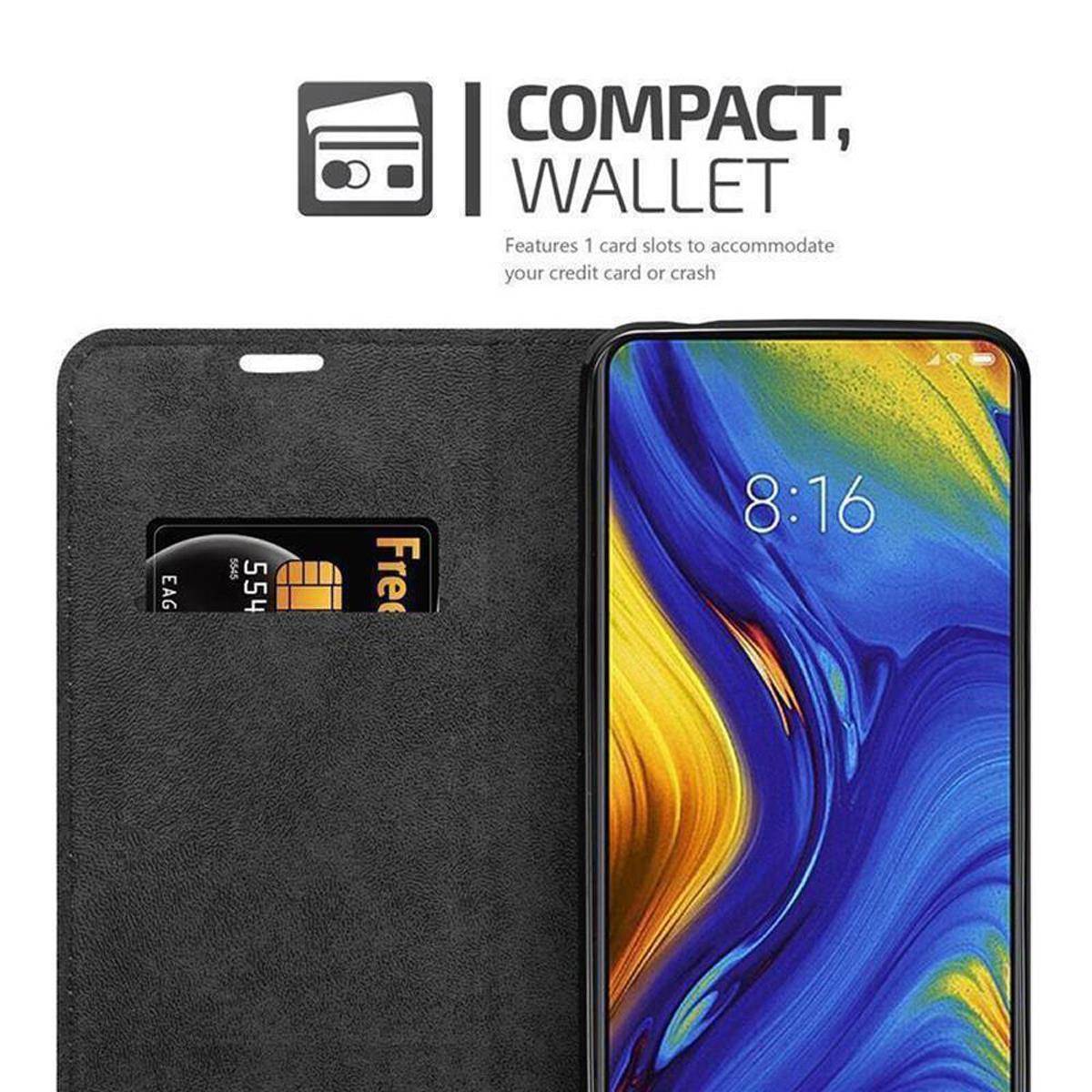 Cadorabo Hülle für Xiaomi Mi MIX 3 Schutz Hülle in Braun Handyhülle Etui Case Cover Magnetverschluss