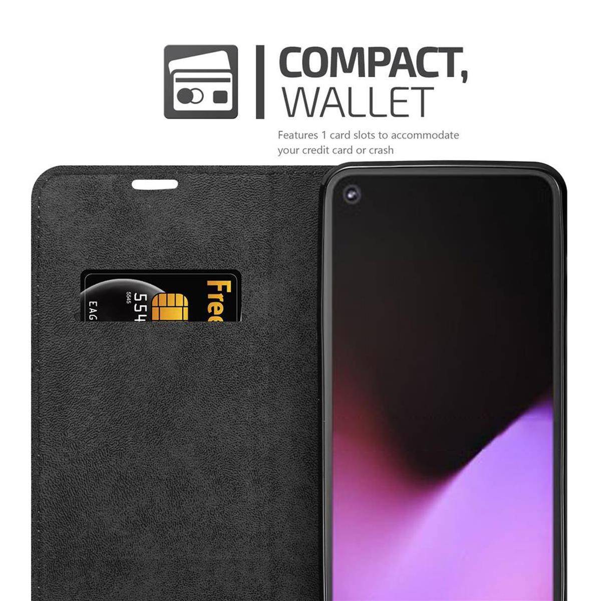 Cadorabo Hülle für Google PIXEL 5 Schutz Hülle in Rot Handyhülle Etui Case Cover Magnetverschluss