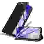 Cadorabo Hülle für Google PIXEL 5 XL Schutz Hülle in Schwarz Handyhülle Etui Case Cover Magnetverschluss