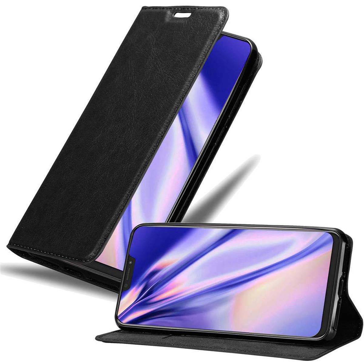 Cadorabo Hülle für Asus ZenFone 5Z Schutz Hülle in Schwarz Handyhülle Etui Case Cover Magnetverschluss
