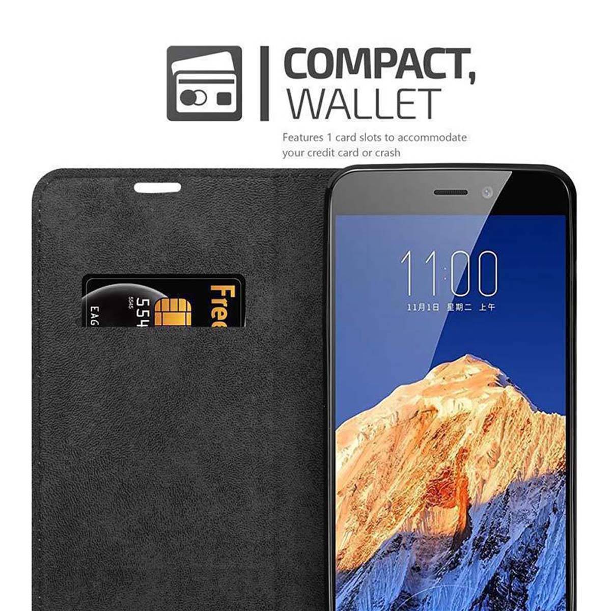 Cadorabo Hülle für ZTE Nubia N1 Schutz Hülle in Rot Handyhülle Etui Case Cover Magnetverschluss