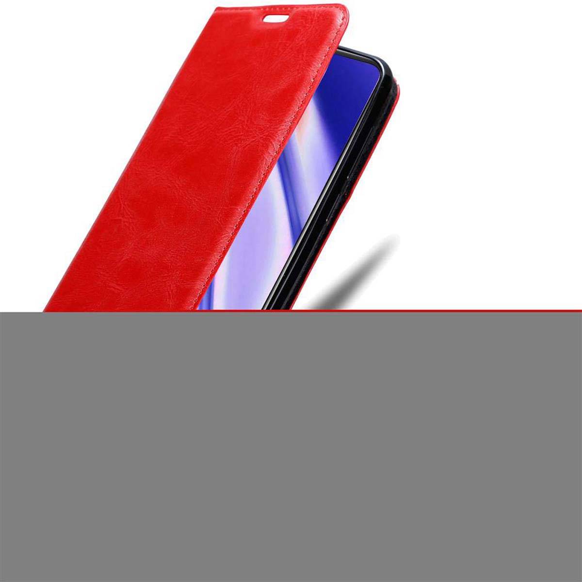Cadorabo Hülle für Vivo V11i Schutz Hülle in Rot Handyhülle Etui Case Cover Magnetverschluss