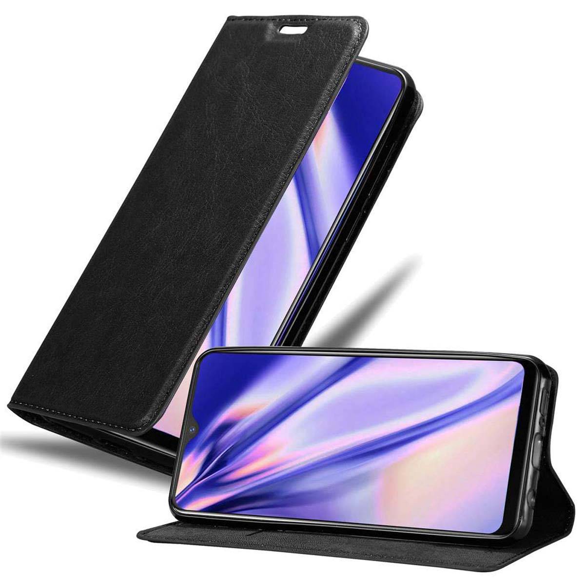 Cadorabo Hülle für Vivo V11i Schutz Hülle in Schwarz Handyhülle Etui Case Cover Magnetverschluss