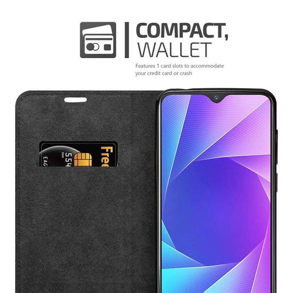 Cadorabo Hülle für Vivo V11i Schutz Hülle in Schwarz Handyhülle Etui Case Cover Magnetverschluss