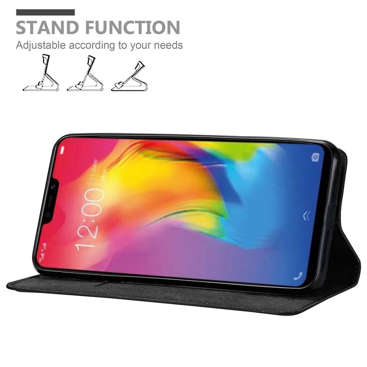 Cadorabo Hülle für Vivo Y83 Schutz Hülle in Schwarz Handyhülle Etui Case Cover Magnetverschluss