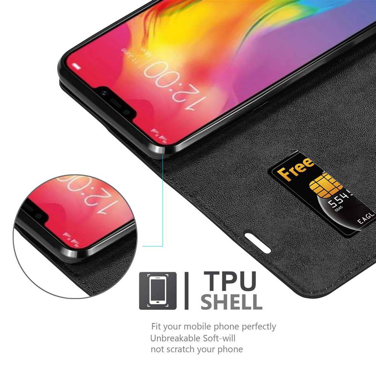 Cadorabo Hülle für Vivo Y83 Schutz Hülle in Schwarz Handyhülle Etui Case Cover Magnetverschluss
