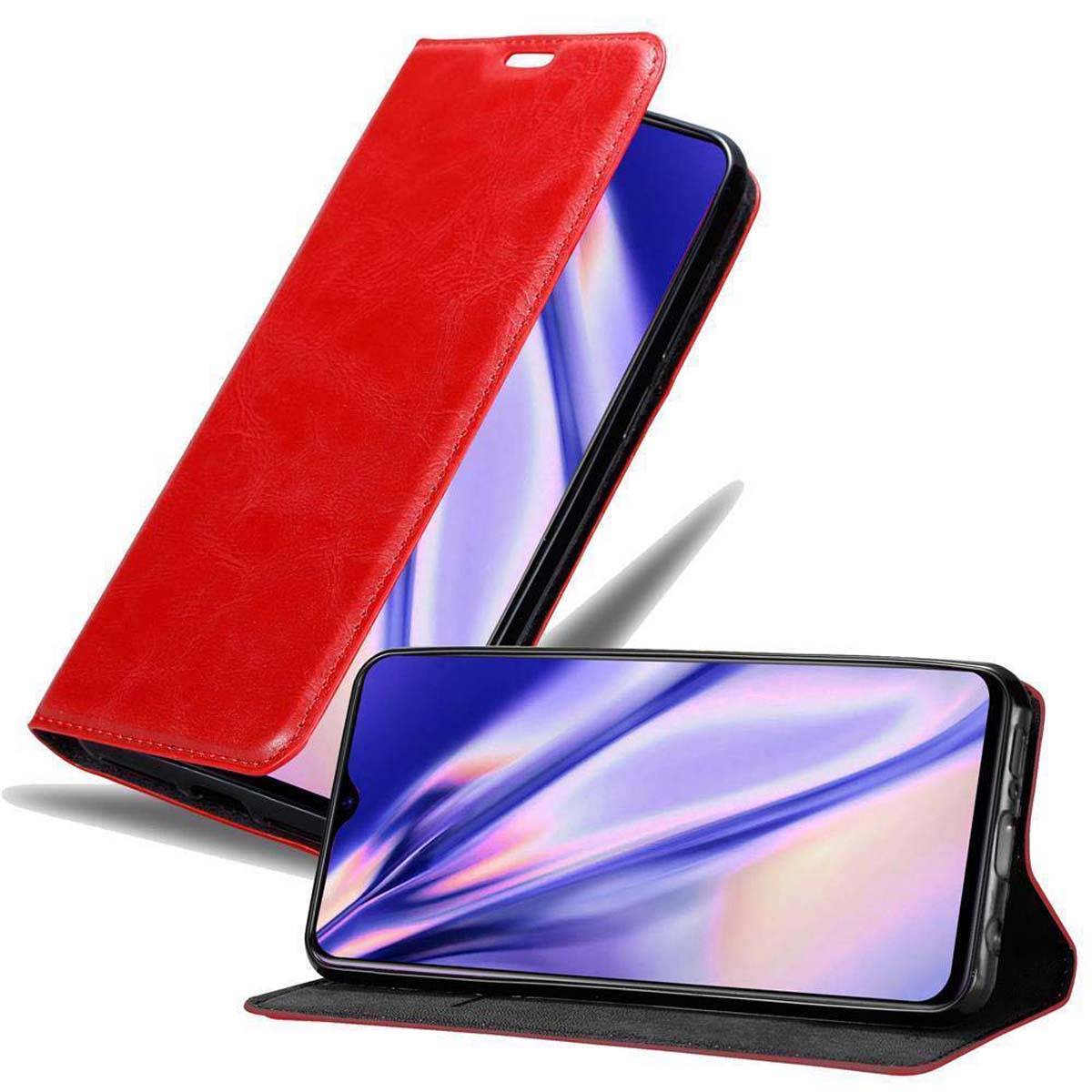Cadorabo Hülle für Oppo R17 Schutz Hülle in Rot Handyhülle Etui Case Cover Magnetverschluss