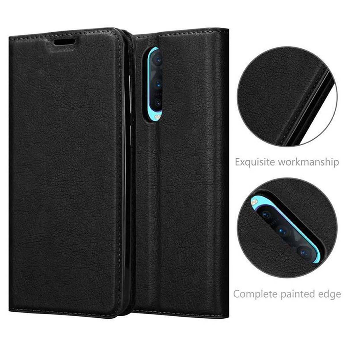 Cadorabo Hülle für Oppo R17 PRO Schutz Hülle in Schwarz Handyhülle Etui Case Cover Magnetverschluss