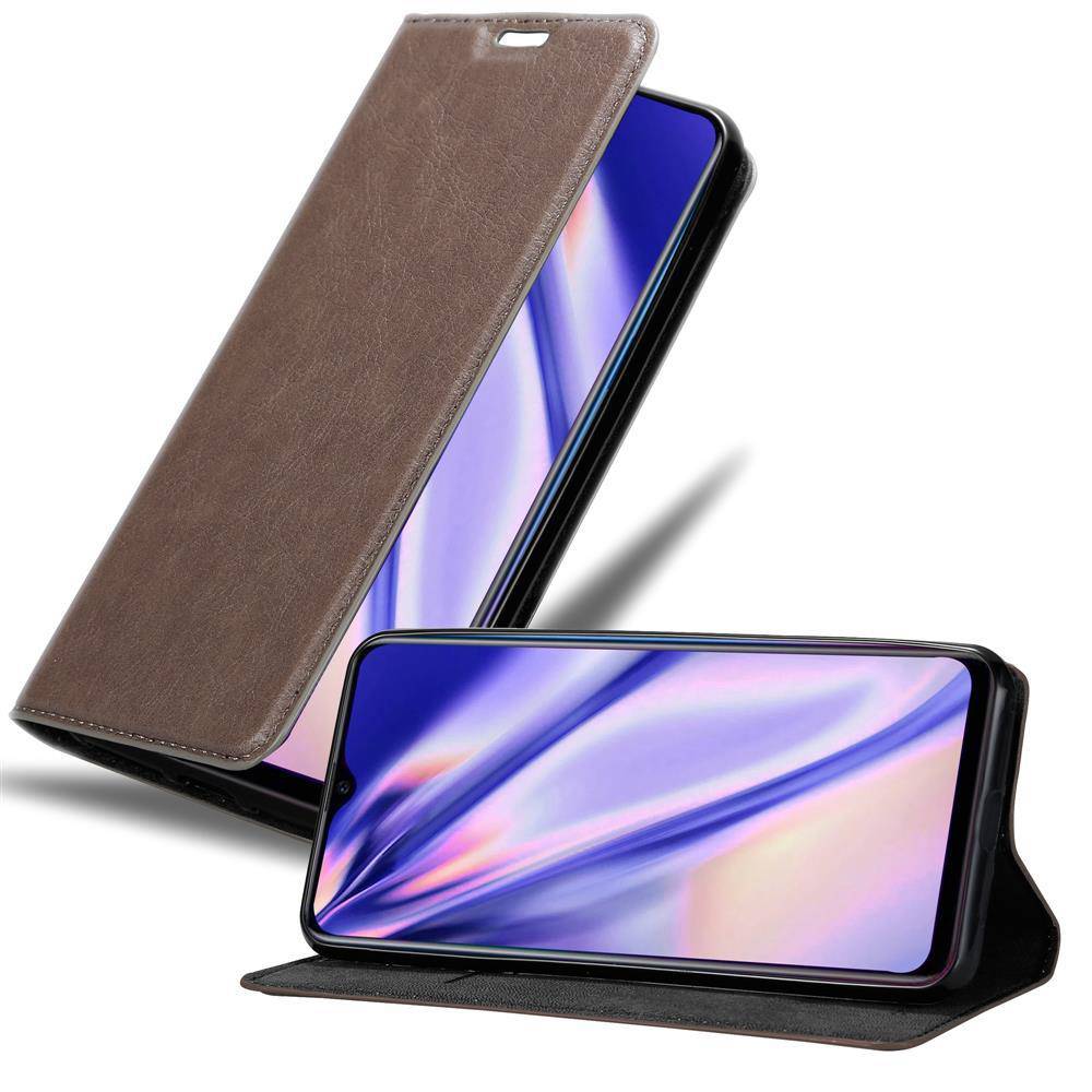 Cadorabo Hülle für Oppo R17 NEO Schutz Hülle in Braun Handyhülle Etui Case Cover Magnetverschluss