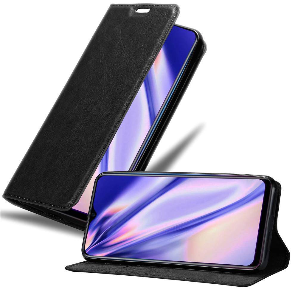 Cadorabo Hülle für Oppo R17 NEO Schutz Hülle in Schwarz Handyhülle Etui Case Cover Magnetverschluss