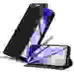 Cadorabo Hülle für Samsung Galaxy A42 4G Schutz Hülle in Schwarz Handyhülle Etui Case Cover Magnetverschluss