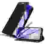 Cadorabo Hülle für Samsung Galaxy M30 / A40s Schutz Hülle in Schwarz Handyhülle Etui Case Cover Magnetverschluss