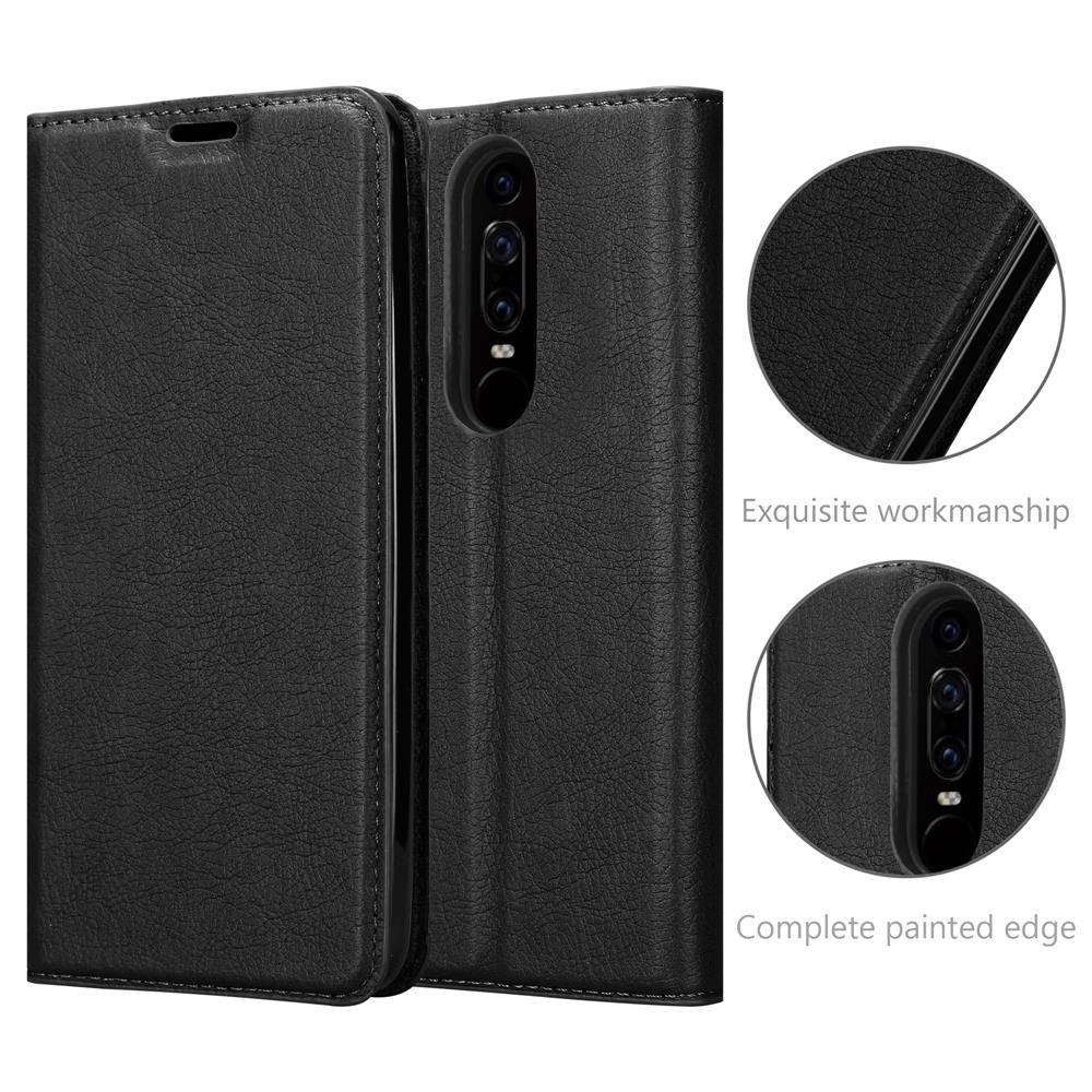 Cadorabo Hülle für Huawei MATE RS Schutz Hülle in Schwarz Handyhülle Etui Case Cover Magnetverschluss
