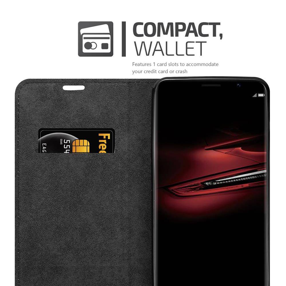 Cadorabo Hülle für Huawei MATE RS Schutz Hülle in Rot Handyhülle Etui Case Cover Magnetverschluss