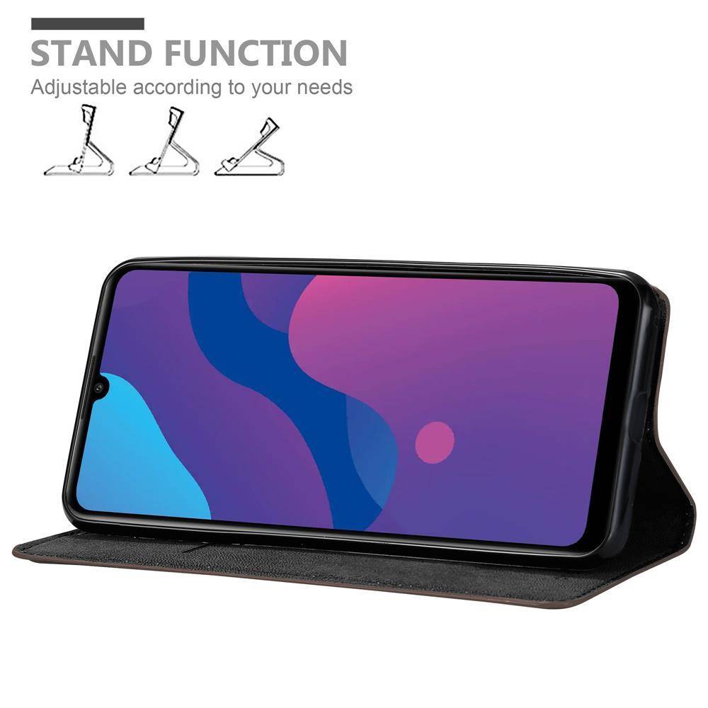Cadorabo Hülle für Honor PLAY 9A Schutz Hülle in Braun Handyhülle Etui Case Cover Magnetverschluss