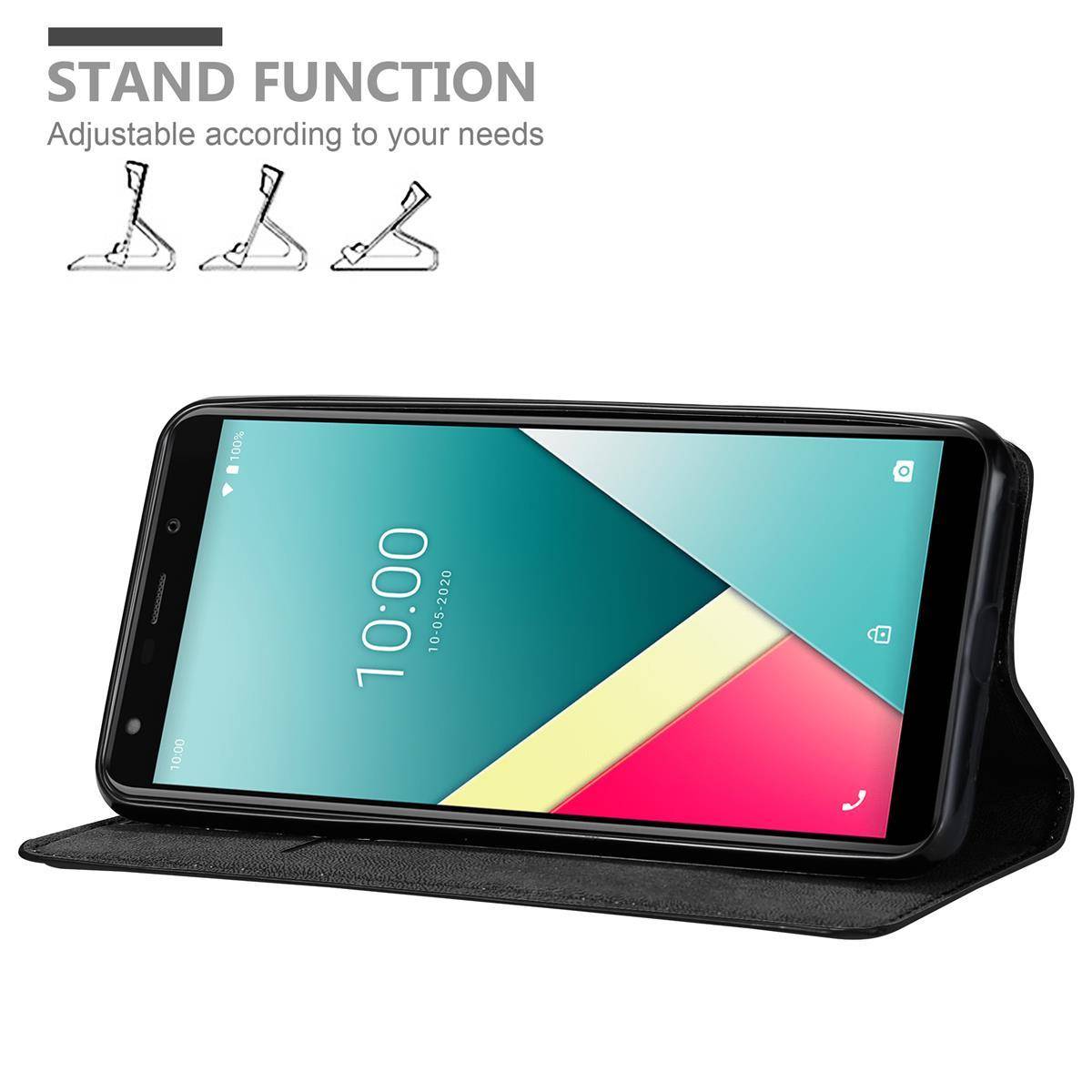 Cadorabo Hülle für WIKO Y61 Schutz Hülle in Schwarz Handyhülle Etui Case Cover Magnetverschluss