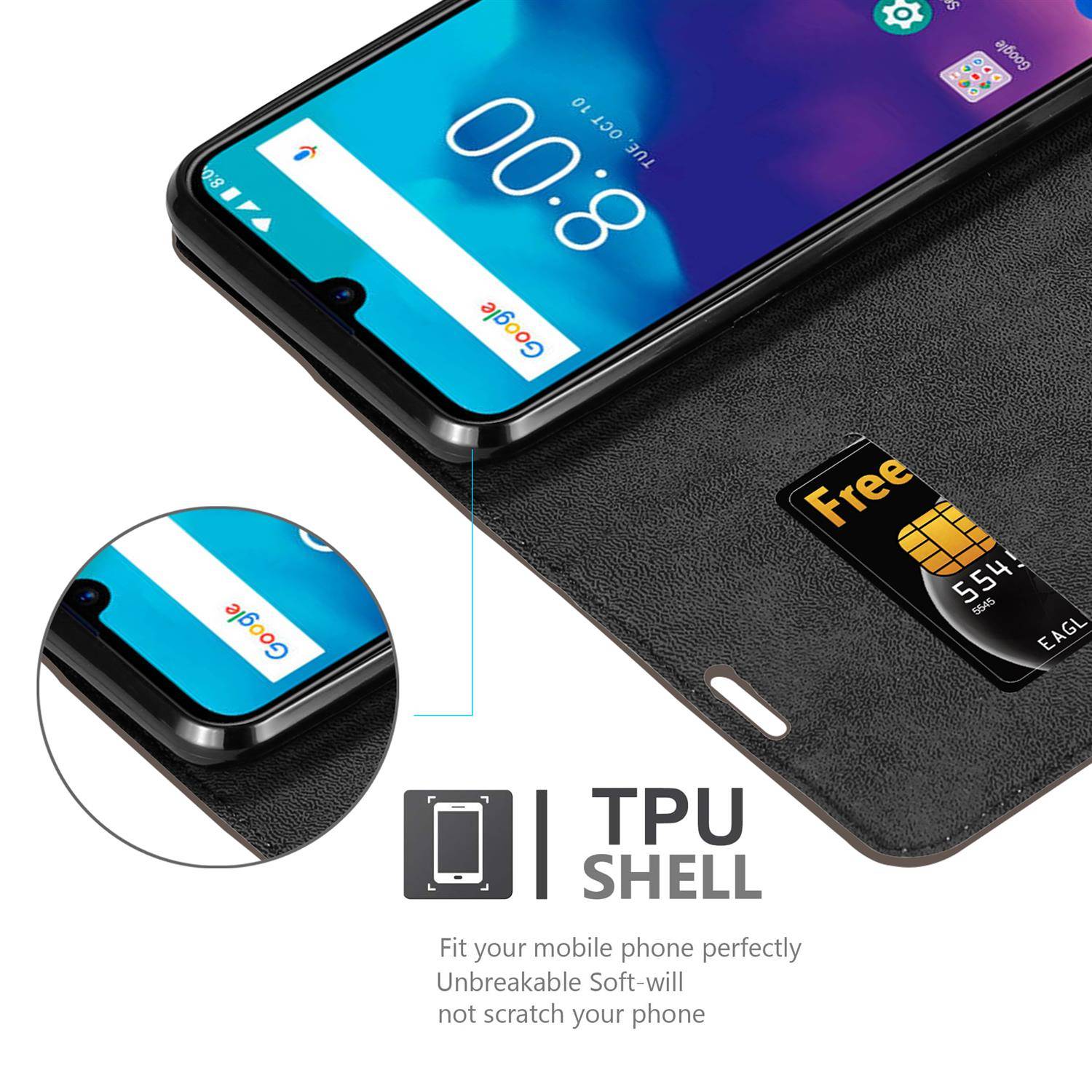 Cadorabo Hülle für ZTE Blade V10 VITA Schutz Hülle in Braun Handyhülle Etui Case Cover Magnetverschluss