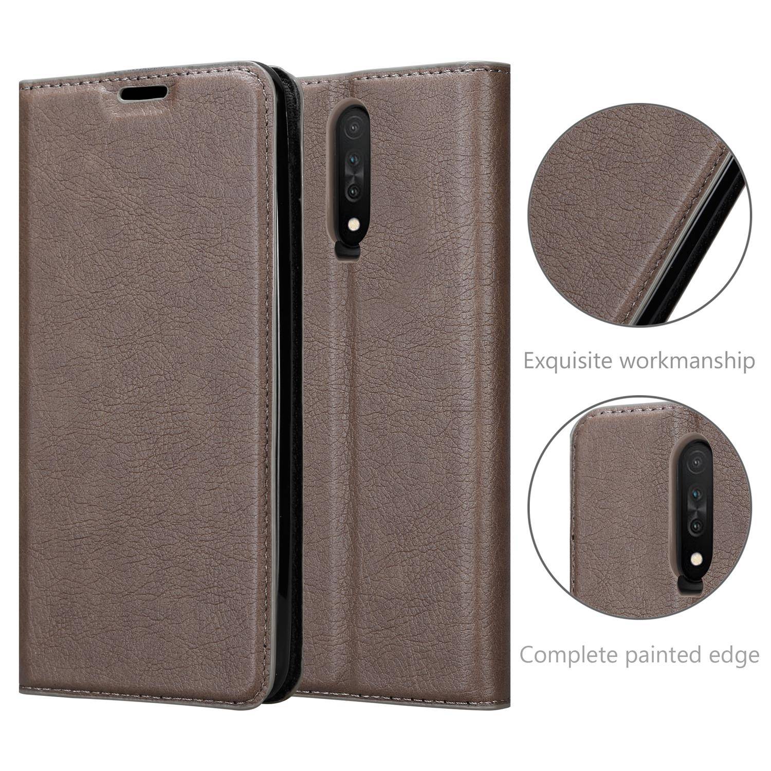 Cadorabo Hülle für Xiaomi RedMi K30 / K30i 5G Schutz Hülle in Braun Handyhülle Etui Case Cover Magnetverschluss