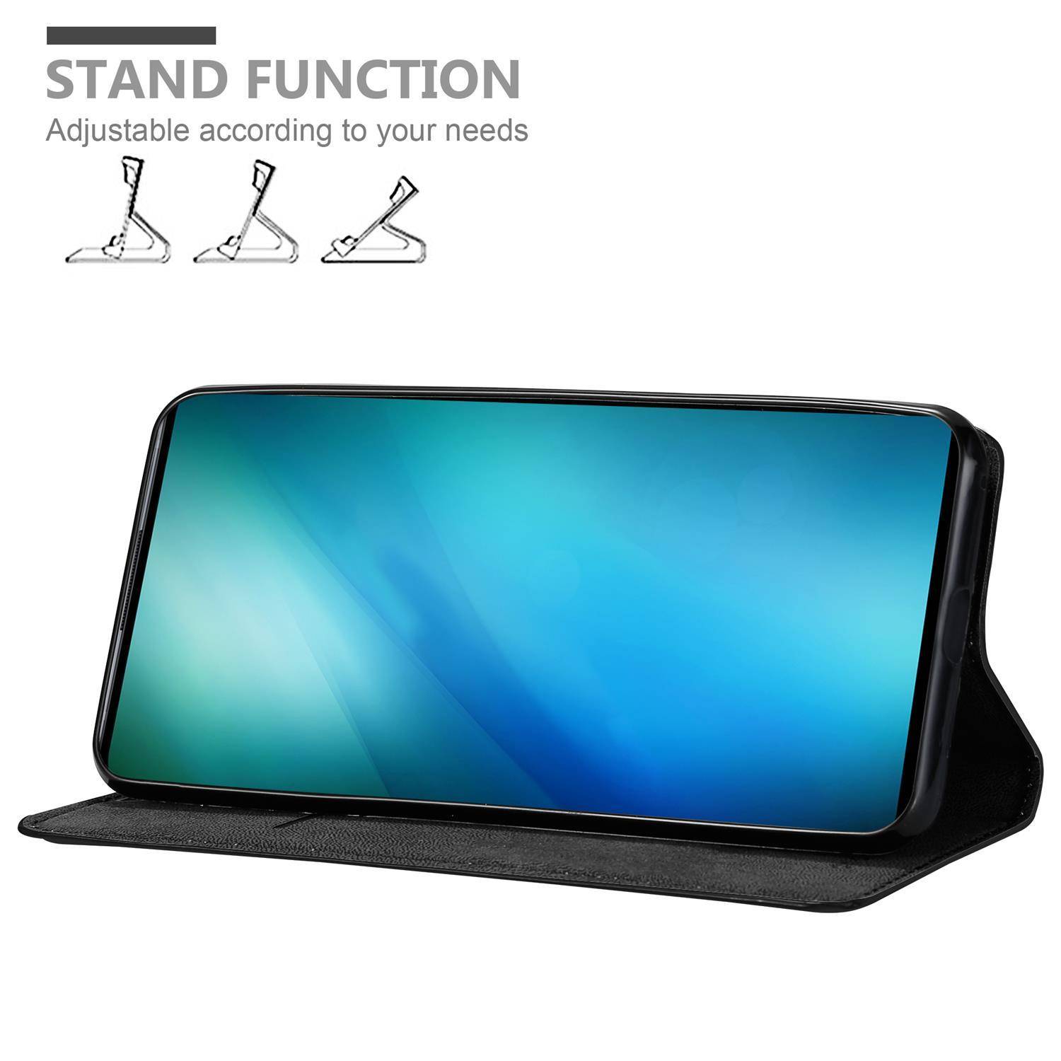 Cadorabo Hülle für Vivo NEX 3 Schutz Hülle in Schwarz Handyhülle Etui Case Cover Magnetverschluss