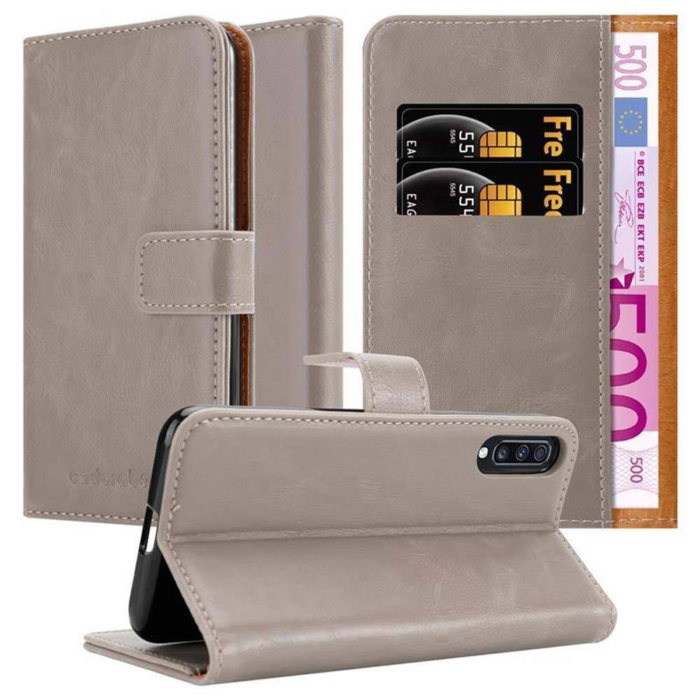 Cadorabo Hülle für Samsung Galaxy A70 / A70s Schutzhülle in Braun Handyhülle Book Tasche Case Etui Luxury