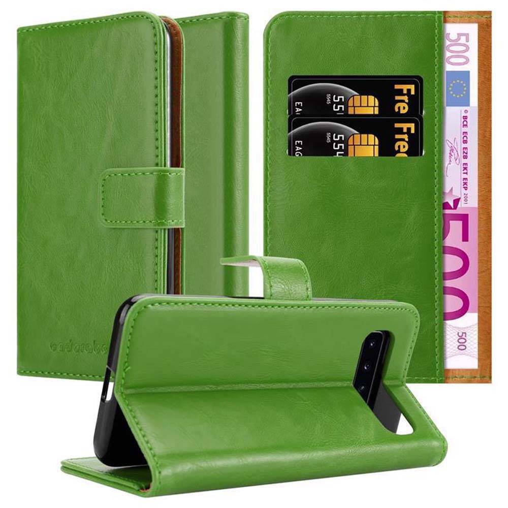Cadorabo Hülle für Samsung Galaxy S10 4G Schutzhülle in Grün Handyhülle Book Tasche Case Etui Luxury