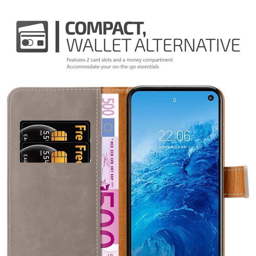 Cadorabo Hülle für Samsung Galaxy S10e Schutzhülle in Braun Handyhülle Book Tasche Case Etui Luxury