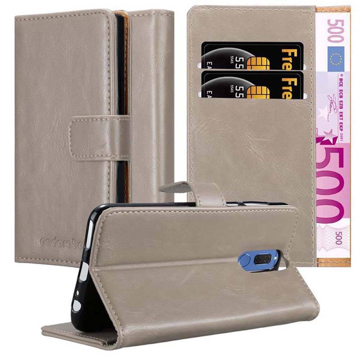Cadorabo Hülle für Huawei MATE 10 LITE Schutzhülle in Braun Handyhülle Book Tasche Case Etui Luxury