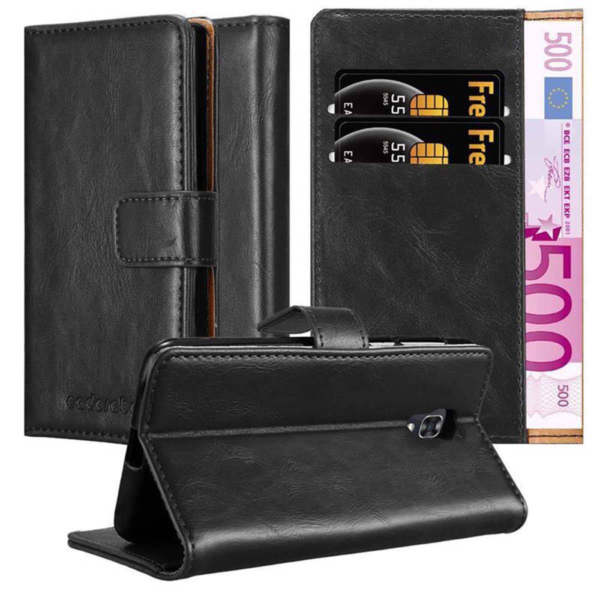 Cadorabo Hülle für LG X SCREEN Schutzhülle in Schwarz Handyhülle Book Tasche Case Etui Luxury