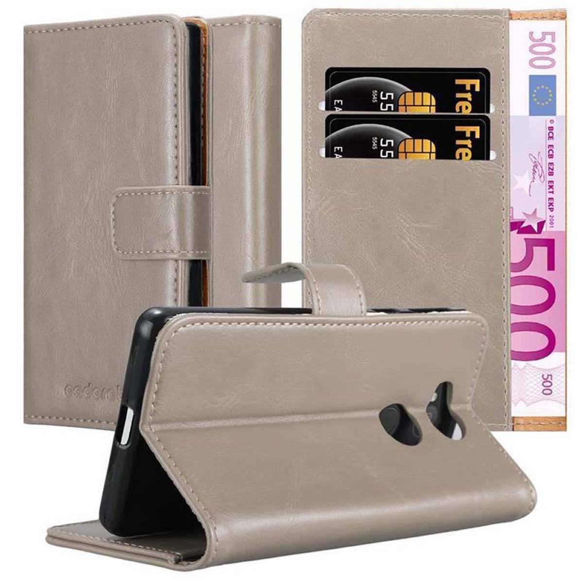 Cadorabo Hülle für Sony Xperia L2 Schutzhülle in Braun Handyhülle Book Tasche Case Etui Luxury