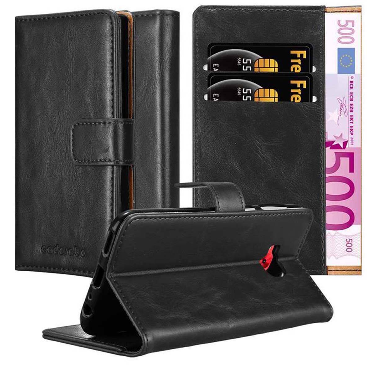 Cadorabo Hülle für Asus ZenFone 4 Selfie PRO Schutzhülle in Schwarz Handyhülle Book Tasche Case Etui Luxury