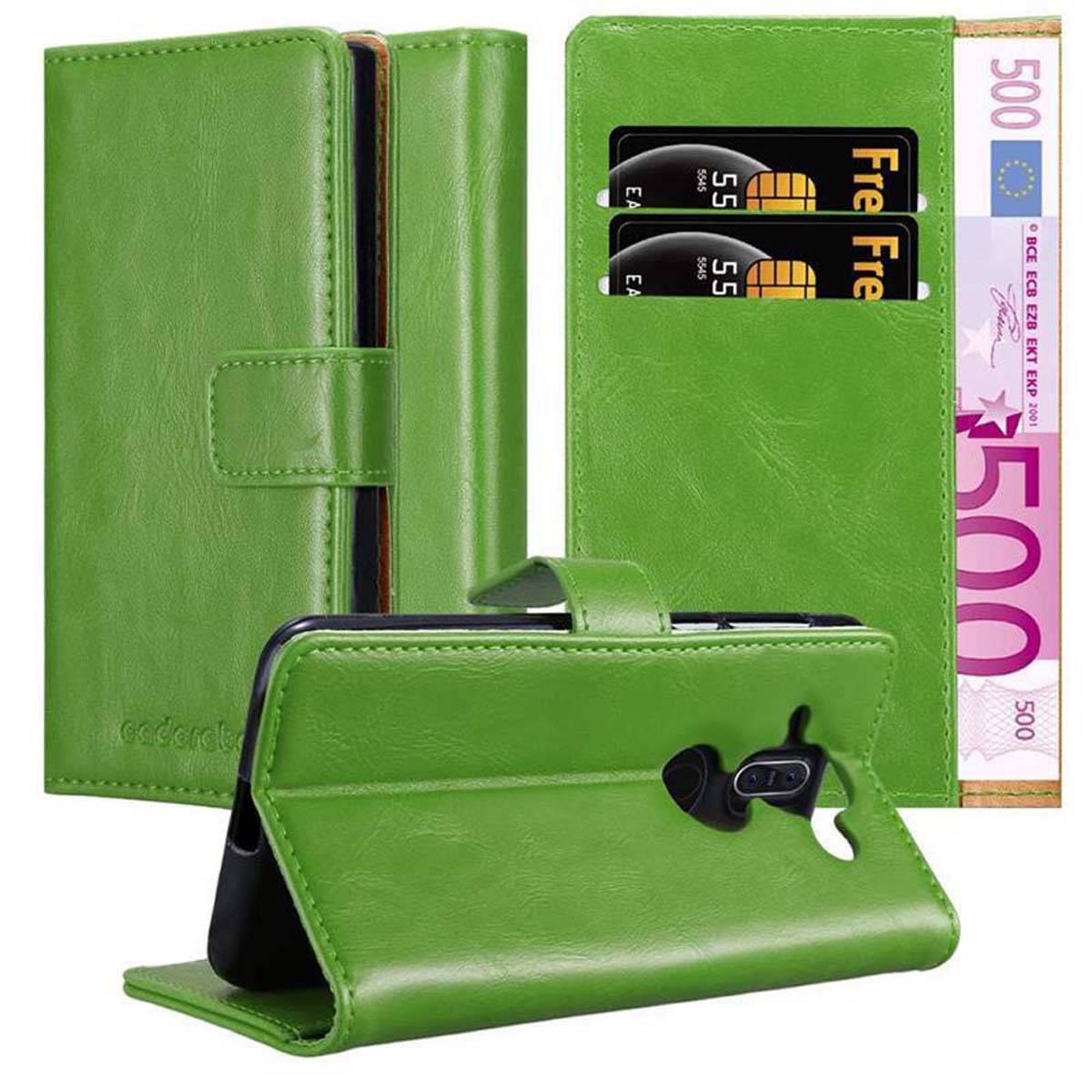 Cadorabo Hülle für Nokia 8 Sirocco Schutzhülle in Grün Handyhülle Book Tasche Case Etui Luxury
