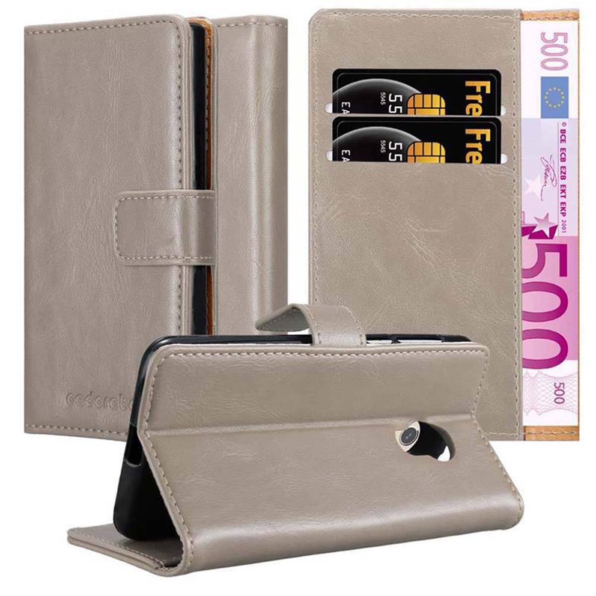 Cadorabo Hülle für ZTE Blade V7 Schutzhülle in Braun Handyhülle Book Tasche Case Etui Luxury