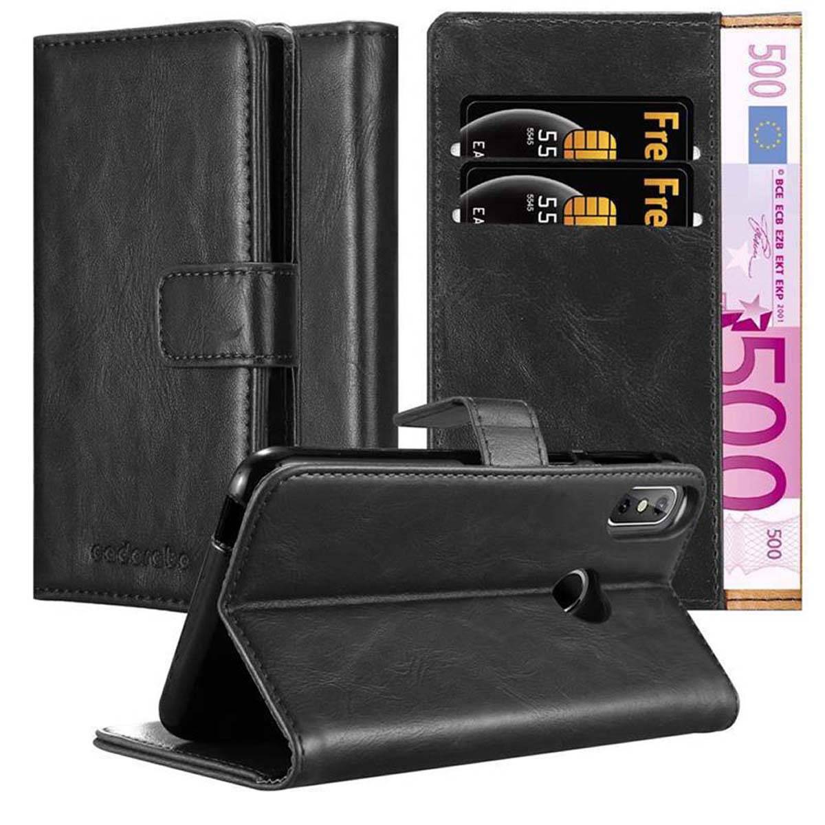 Cadorabo Hülle für Cubot J3 PRO Schutzhülle in Schwarz Handyhülle Book Tasche Case Etui Luxury