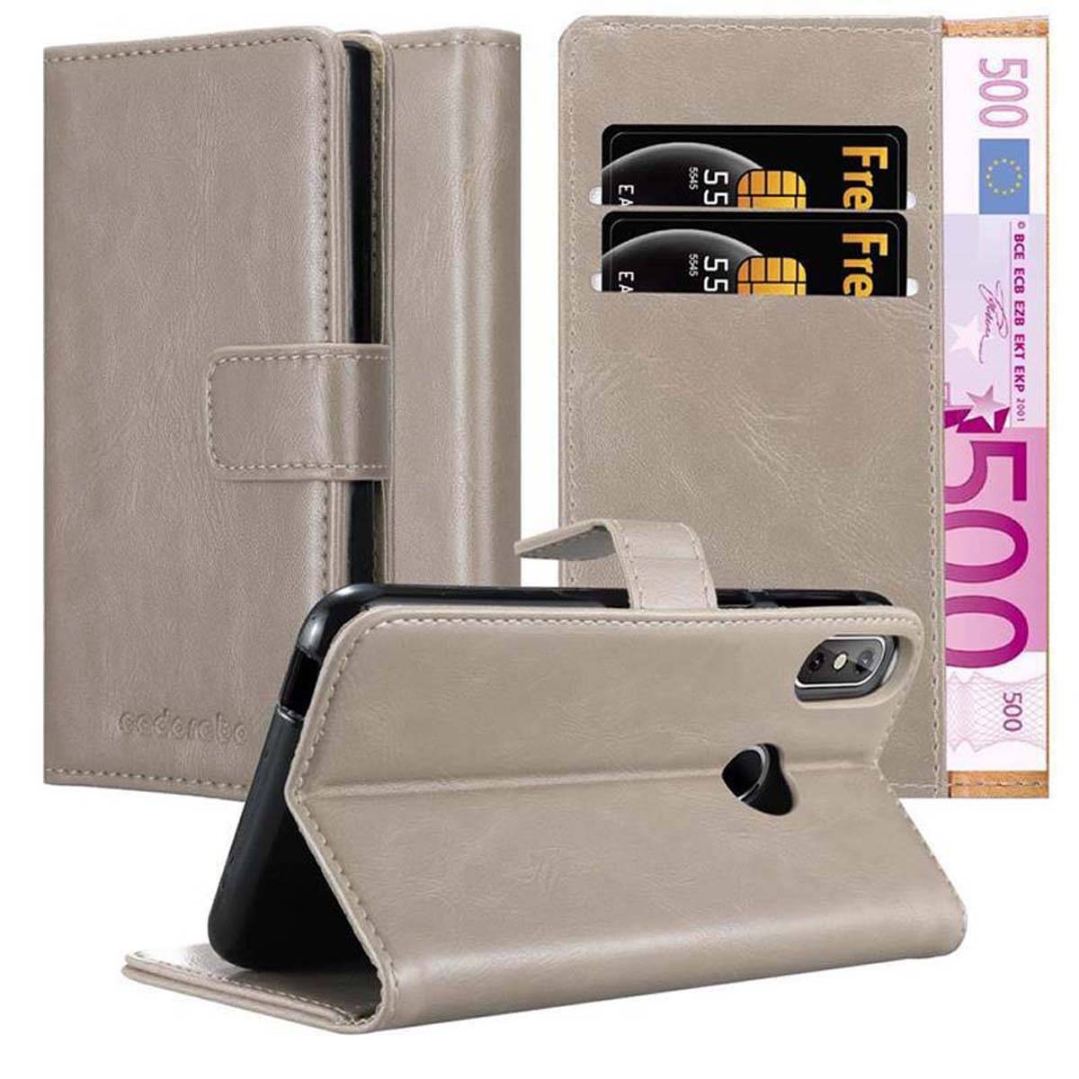 Cadorabo Hülle für Cubot J3 PRO Schutzhülle in Braun Handyhülle Book Tasche Case Etui Luxury