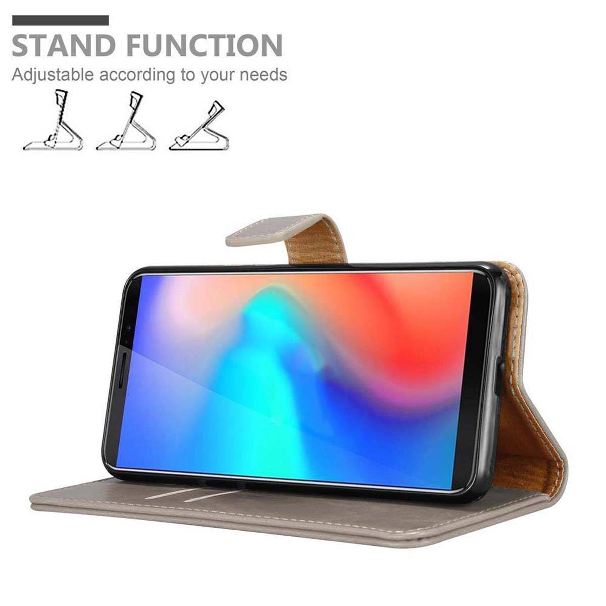 Cadorabo Hülle für Cubot J3 PRO Schutzhülle in Braun Handyhülle Book Tasche Case Etui Luxury