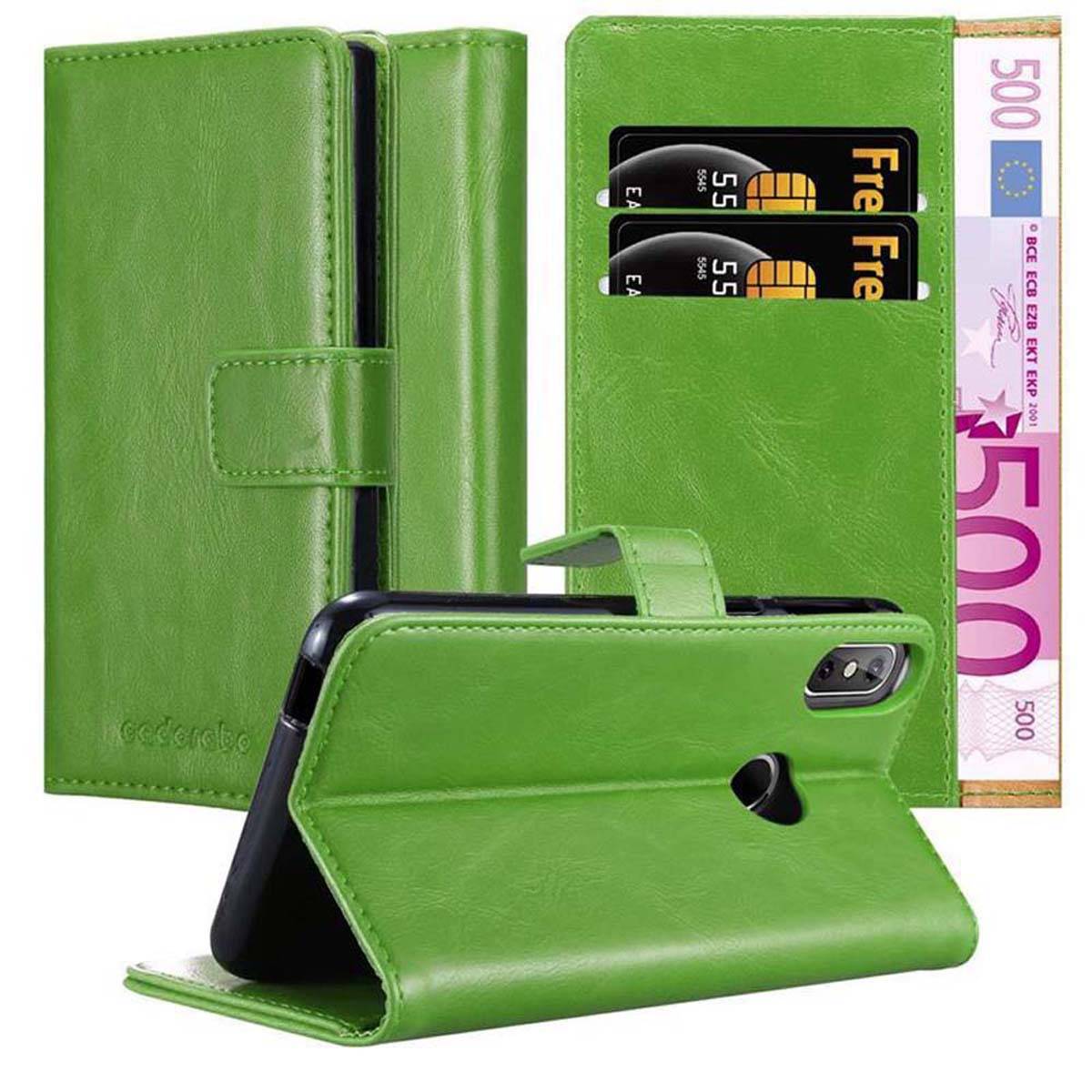 Cadorabo Hülle für Cubot J3 PRO Schutzhülle in Grün Handyhülle Book Tasche Case Etui Luxury