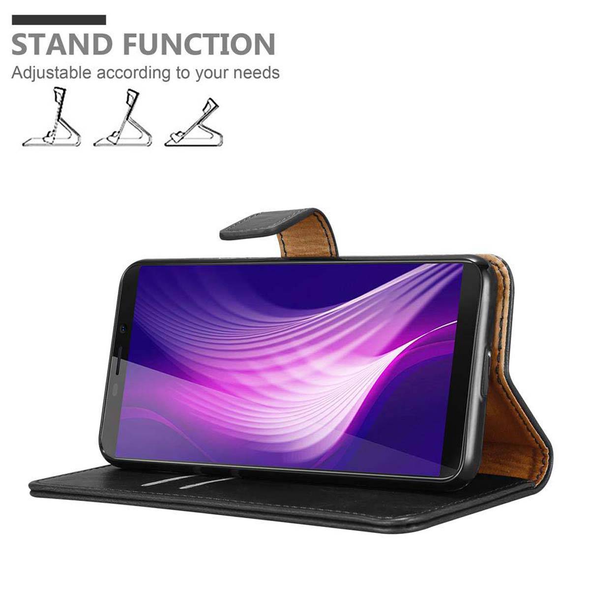 Cadorabo Hülle für Cubot NOVA Schutzhülle in Schwarz Handyhülle Book Tasche Case Etui Luxury