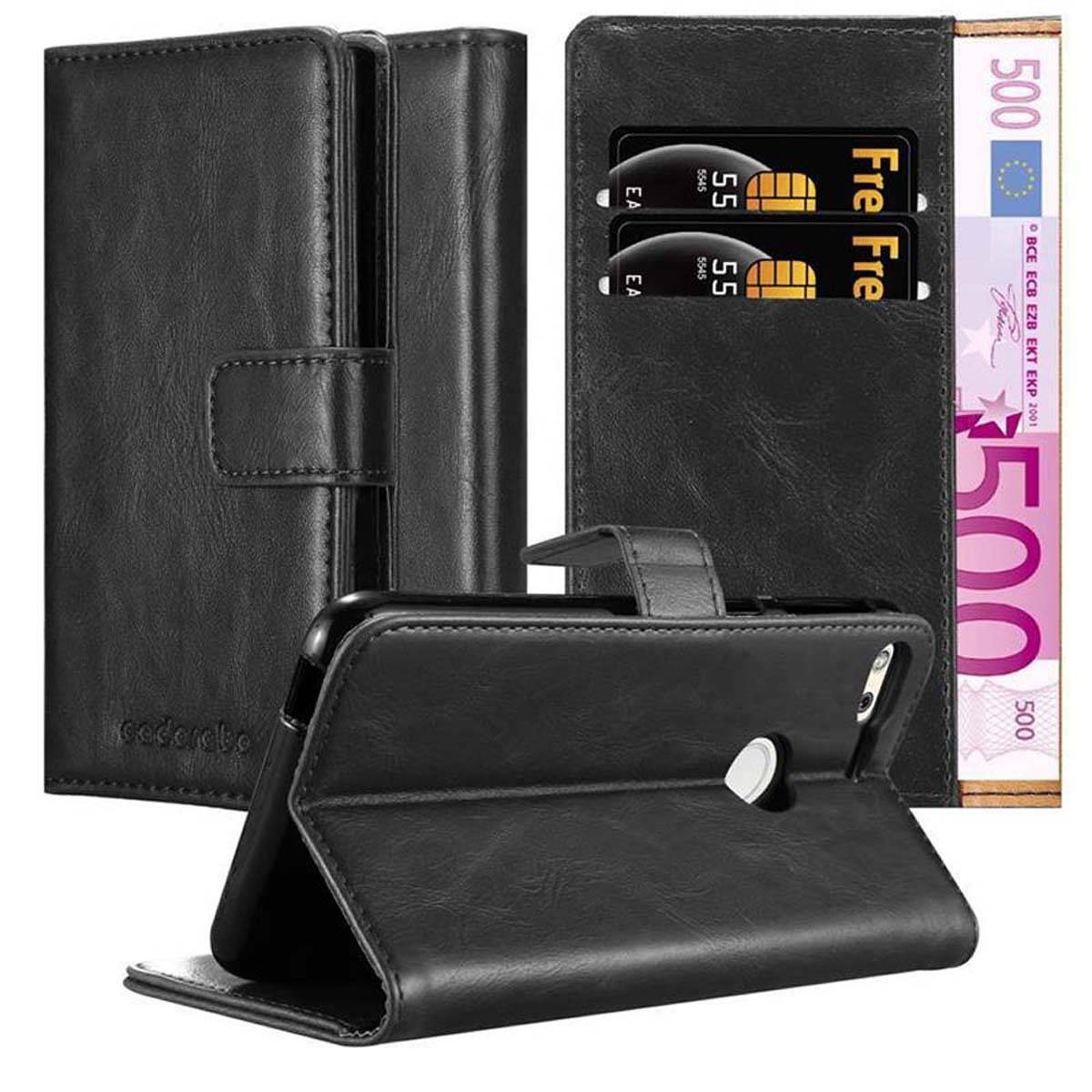 Cadorabo Hülle für Google PIXEL Schutzhülle in Schwarz Handyhülle Book Tasche Case Etui Luxury