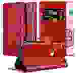 Cadorabo Hülle für Google PIXEL Schutzhülle in Rot Handyhülle Book Tasche Case Etui Luxury