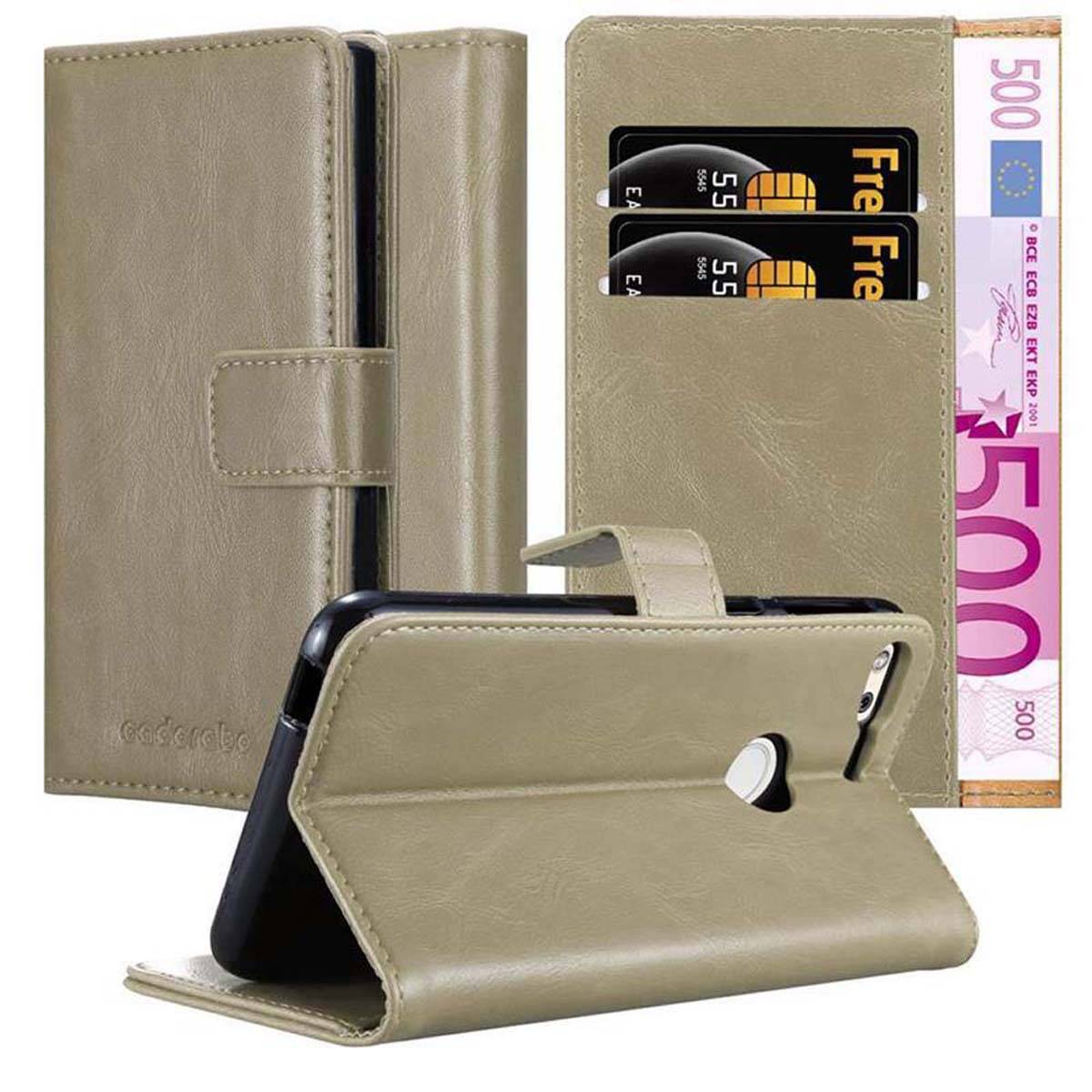 Cadorabo Hülle für Google PIXEL Schutzhülle in Braun Handyhülle Book Tasche Case Etui Luxury