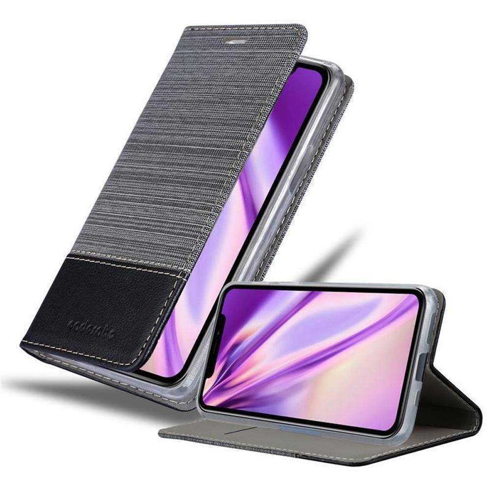 Cadorabo Hülle für Apple iPhone 11 Schutzhülle in Grau Handy Hülle Etui Book Case Cover