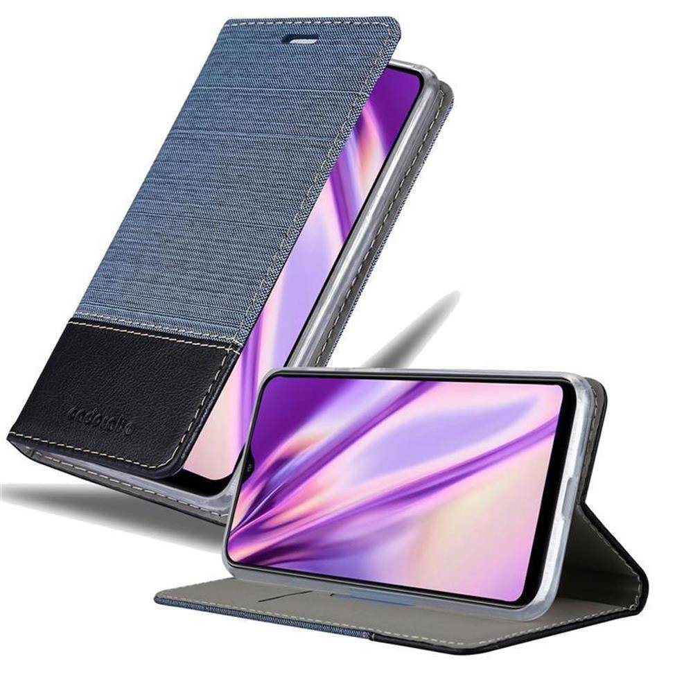 Cadorabo Hülle für Samsung Galaxy A10 / M10 Schutzhülle in Blau Handy Hülle Etui Book Case Cover