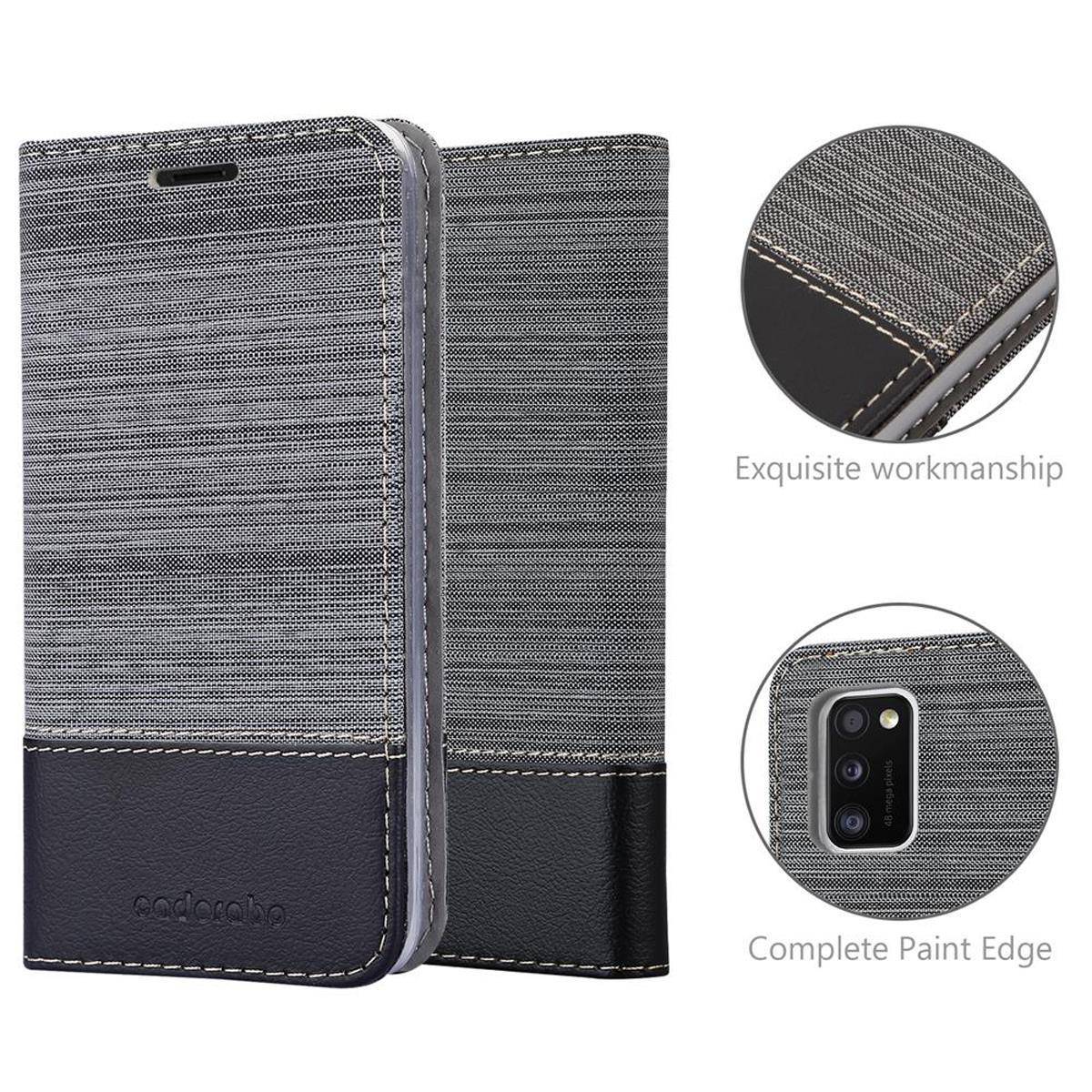 Cadorabo Hülle für Samsung Galaxy A41 Schutzhülle in Grau Handy Hülle Etui Book Case Cover