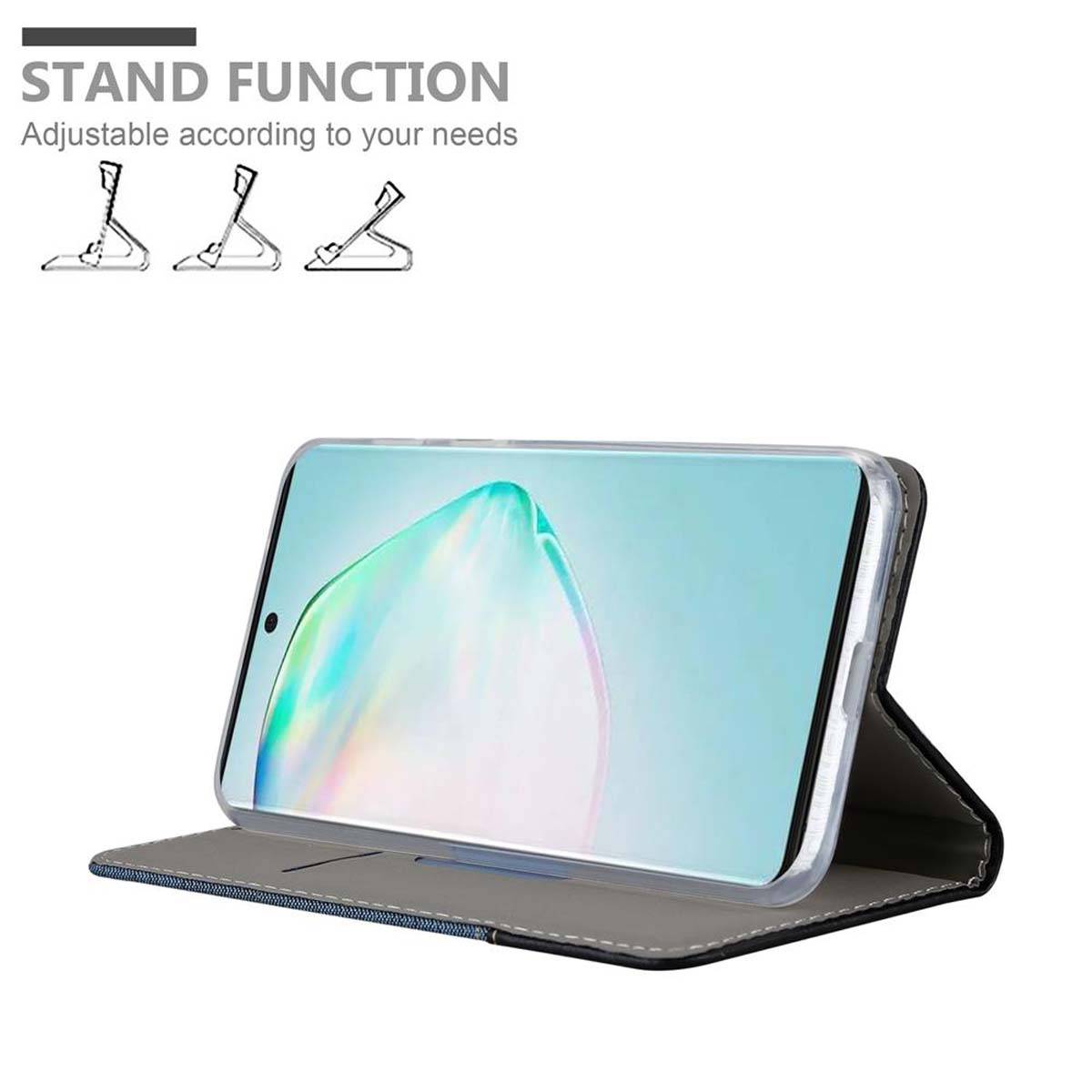 Cadorabo Hülle für Samsung Galaxy A91 / S10 LITE / M80s Schutzhülle in Blau Handy Hülle Etui Book Case Cover